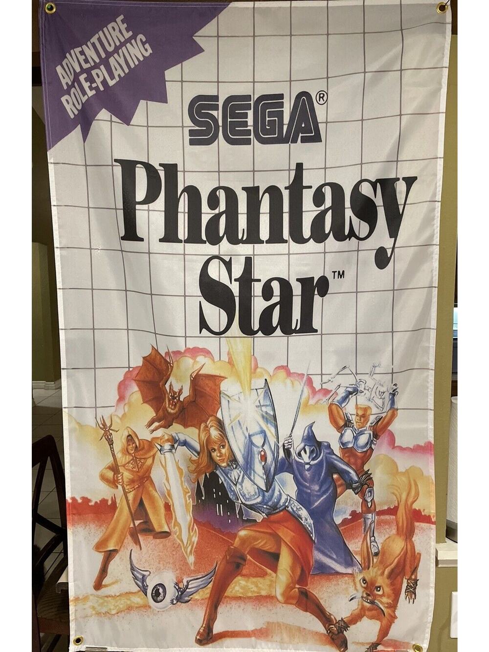 Phantasy Star 5ft Flag Sega Master System 1988 Banner Poster